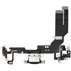 Laddningsport Flexkabel Kompatibel med iPhone 16e / 17e (Premium) (Svart) svart