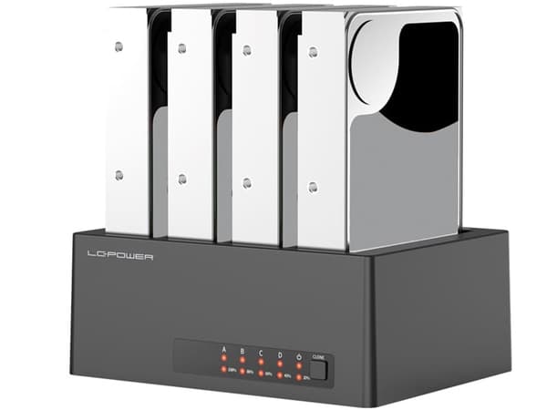 LC-Power LC-DOCK-U3-4B-V2 HDD/SSD 3.5/2.5 Docking Station 4 Bay