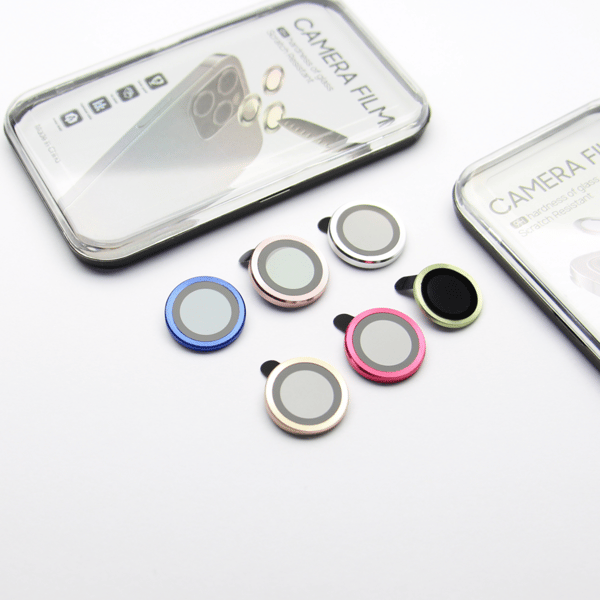 Set med linsskydd för iPhone 12 Mini / iPhone 12 / iPhone 11 silver (2st)