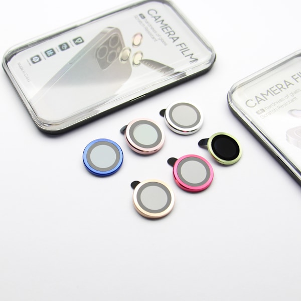 Set med linsskydd för iPhone 14 6,1\" / iPhone 14 Plus 6,7\" mörkblå (2st)