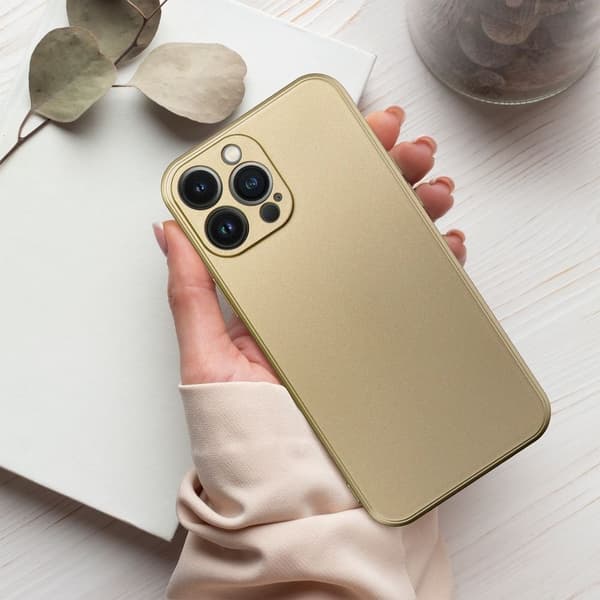 METALLIC Fodral för IPHONE 13 pro max guld guld