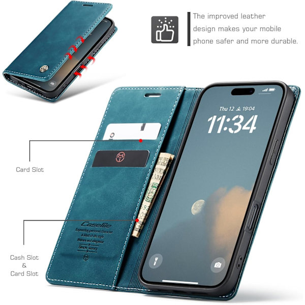 Caseme 0013 för iPhone 17 Pro Max Grön