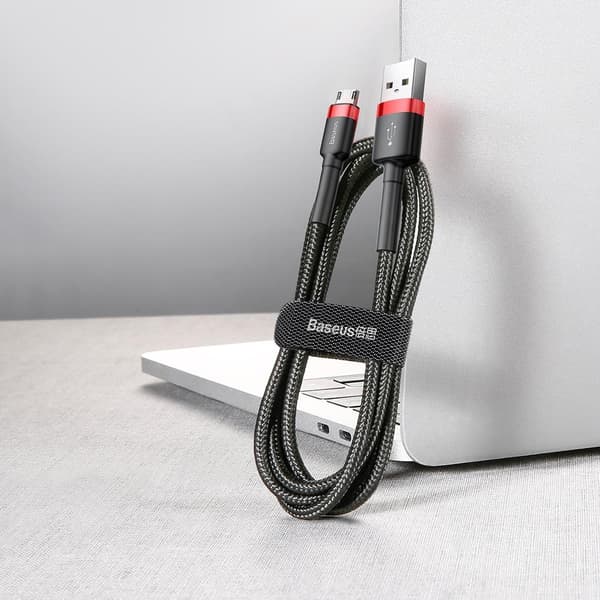 Baseus kabel Cafule USB - microUSB 3,0 m 1,5A röd-svart