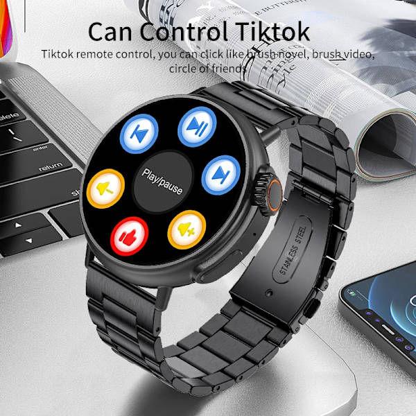 LIGE Smart Watch  med AMOLED skärm