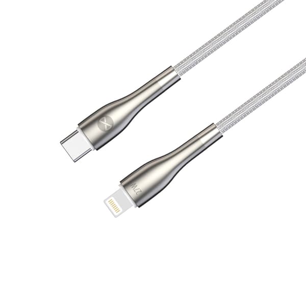 Forever Sleek kabel USB-C - Lightning 1,0 m 27W vit vit