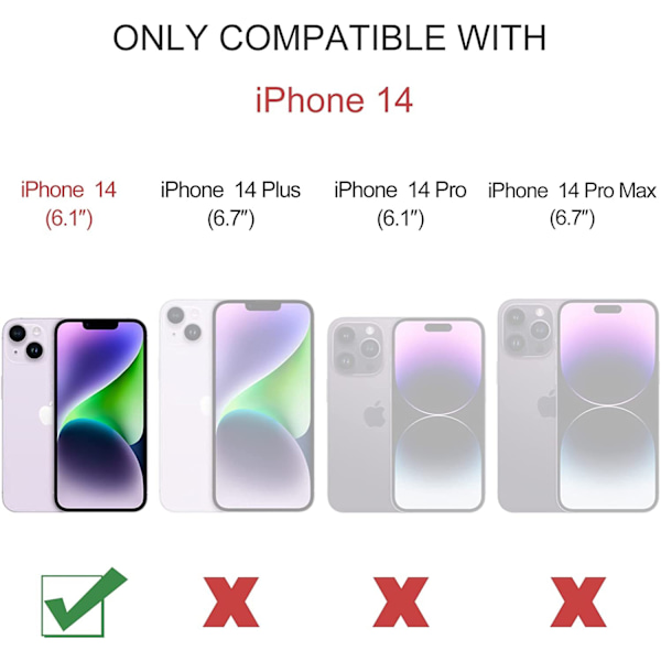 caseme 008 för iphone 14 plus grön grön