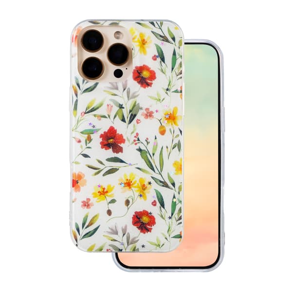 Glow Glam skal för iPhone 16 Pro Max vit