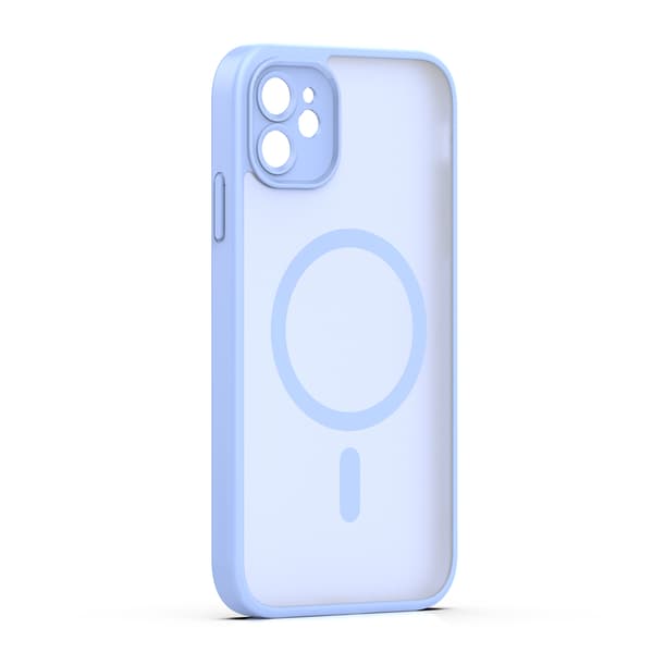 Mag Matt-fodral för iPhone 11 ljusblå kameraskydd