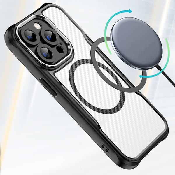Defender Carbon Mag-skal för iPhone 16 Pro Max 6,9\" svart