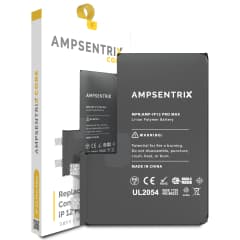 Ersättningsbatterikärna för iPhone 12 Pro Max (punktsvetsning krävs) (AmpSentrix Core) röd