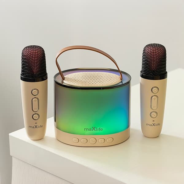 Maxlife Bluetooth karaoke högtalare MXKS-200 rosa blå