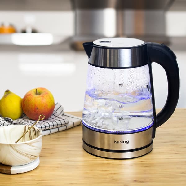 Huslog vattenkokare i glas 1,7L AK-0537 brun