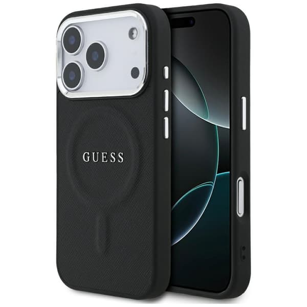 Guess Classic Logo MagSafe-skal för iPhone 17 Pro svart