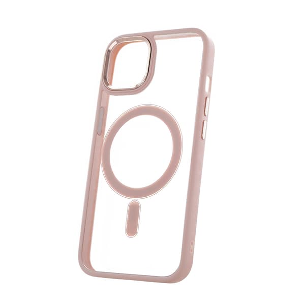 Satin Clear Mag-skal till iPhone 15 Pro Max 6,7\" rosa