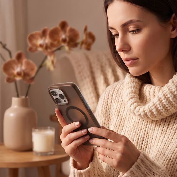 Tecto Shield Mistiq Mag skal för iPhone 17 Pro / 18 Pro brun