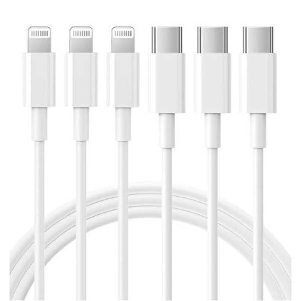 3 st 1m iPhonekabel usbc-ligthing