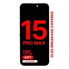 OLED-enhet för iPhone 15 Pro Max (Eftermarknad Pro: XO7 Soft) (120HZ)