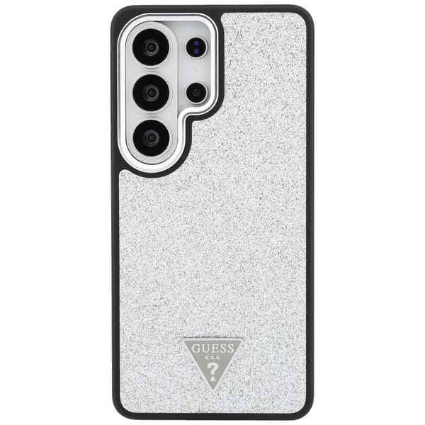Guess skal Fixed Glitter Triangle MagSafe för Samsung Galaxy S26 Ultra silver
