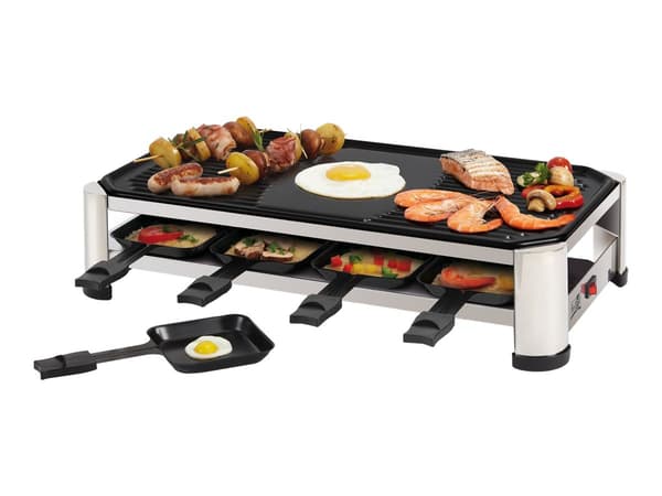 FRITEL RG 2170 Raclette/grill Rustfrit stålkrom/svart svart