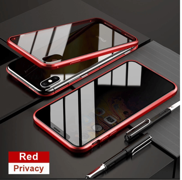 Sekretess magnetfodral för iphone 13 mini röd