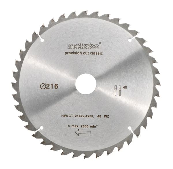 Metabo Classic Precision Cut Wood Rundsavsklinge Geringssav