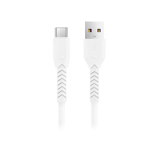 Maxlife MXUC-04 kabel USB - microUSB 1,0 m 3A vit vit