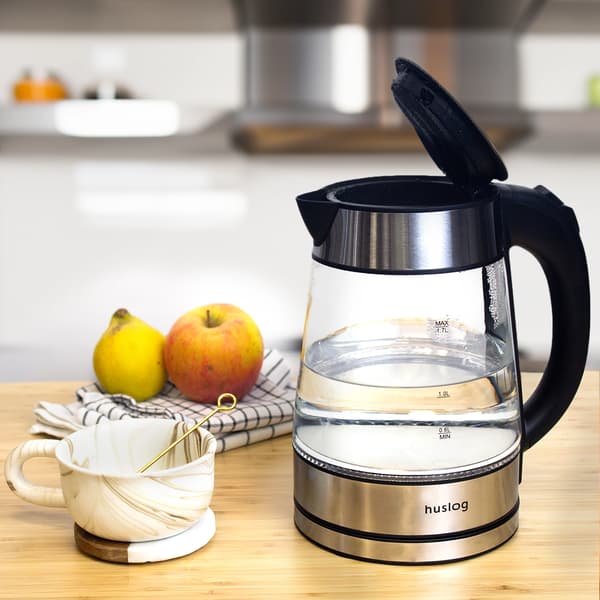 Huslog vattenkokare i glas 1,7L AK-0537 brun