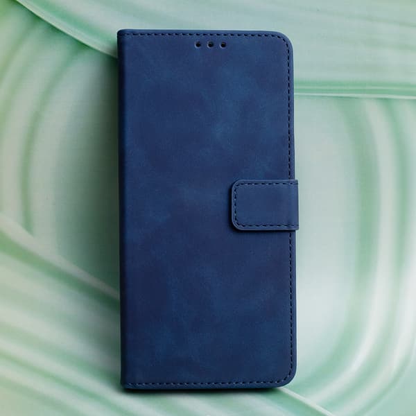 Smart Velvet-fodral för iPhone 16e / 17e marinblå