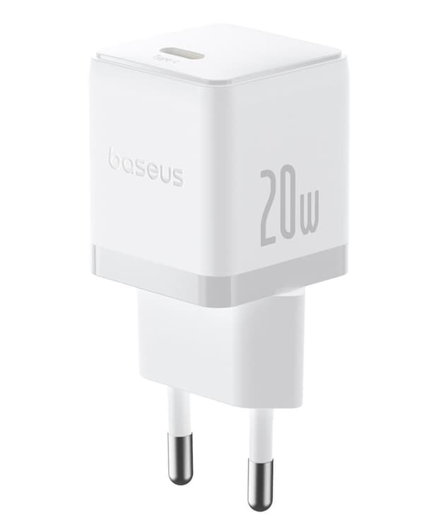 Baseus Palm snabbladdare 1C 20W USB-C Månvit vit