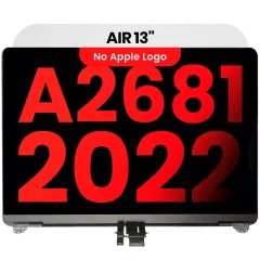Komplett LCD-skärmmontering för MacBook Air 13\" (A2681 / mitten av 2022) (Eftermarknad Plus) (Starlight)