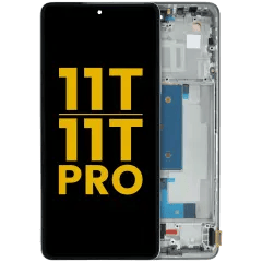 OLED-enhet med ram för Xiaomi 11T / 11T Pro (renoverad) (Celestial Blue)