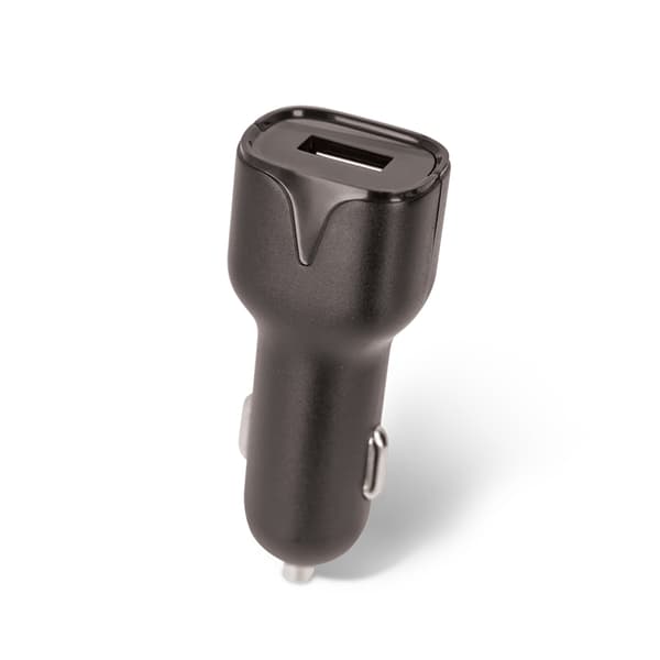 Setty billaddare 1x USB 2,4A svart + USB-C-kabel 1,0 m