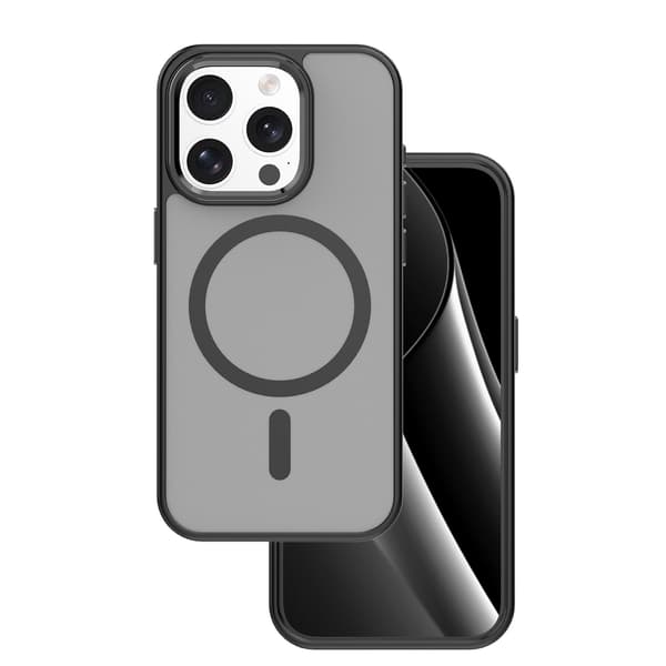 Frozen Mag skal för iPhone 15 Pro Max svart svart