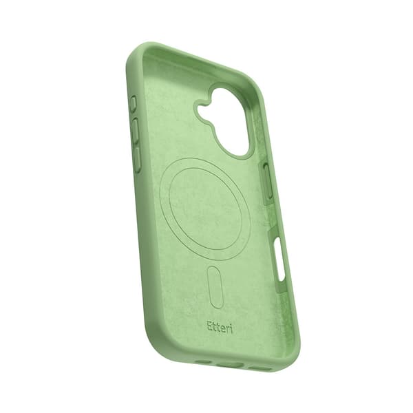Etteri Silikon Mag skal för iPhone 16 ljusgrön