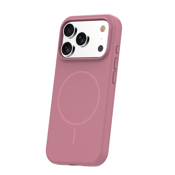 Tunt MagSafe-skal i silikon för iPhone 17 Pro Max 6,9\" / 18 Pro Max 6,9\" rosa