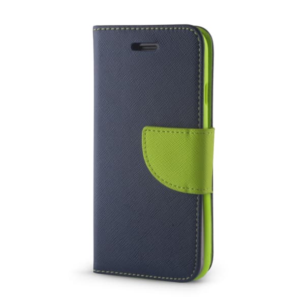 Smart Fancy-fodral för Motorola Moto E22 grön-blå