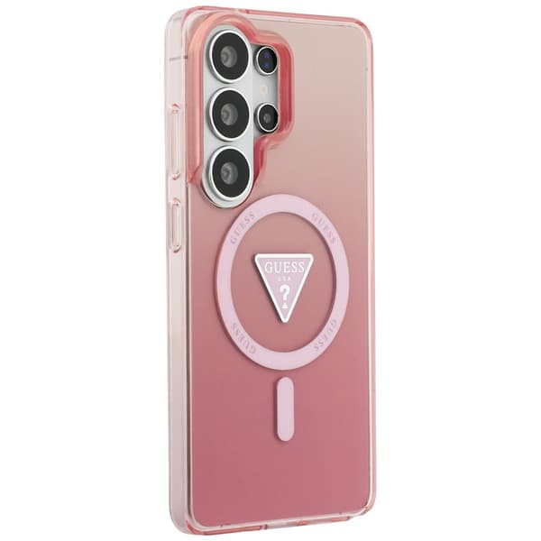 Guess fodral IML Gradient Triangle MagSafe för Samsung Galaxy S26 Ultra rosa rosa
