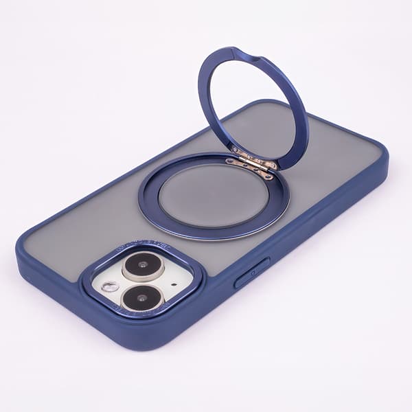 Mag Ring Roterande fodral för iPhone 11 marinblå blå