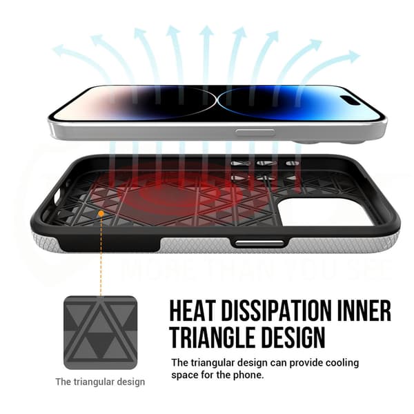 Vmax Triangle-fodral för Samsung Galaxy A15 4G / A15 5G silver