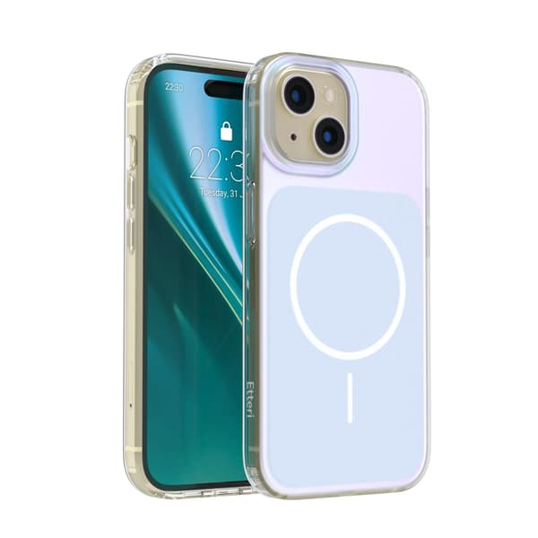 Etteri Hidden Pearl-fodral för iPhone 15 6,1\" ljusblå