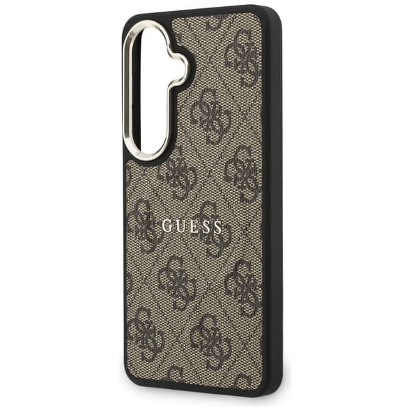 Guess fodral 4G Embossed Ring MagSafe för Samsung Galaxy S26 brun