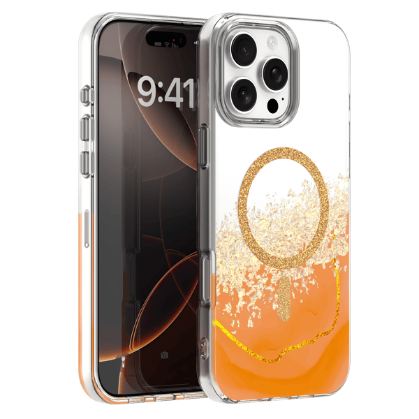Epoxy Mag skal för iPhone 16 Pro orange