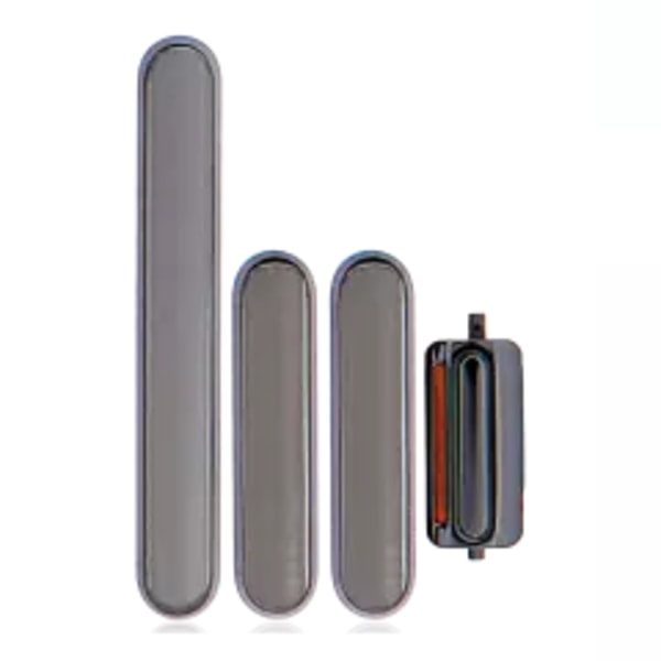 Hårda knappar (ström / volym / omkopplare) för iPhone X (svart)