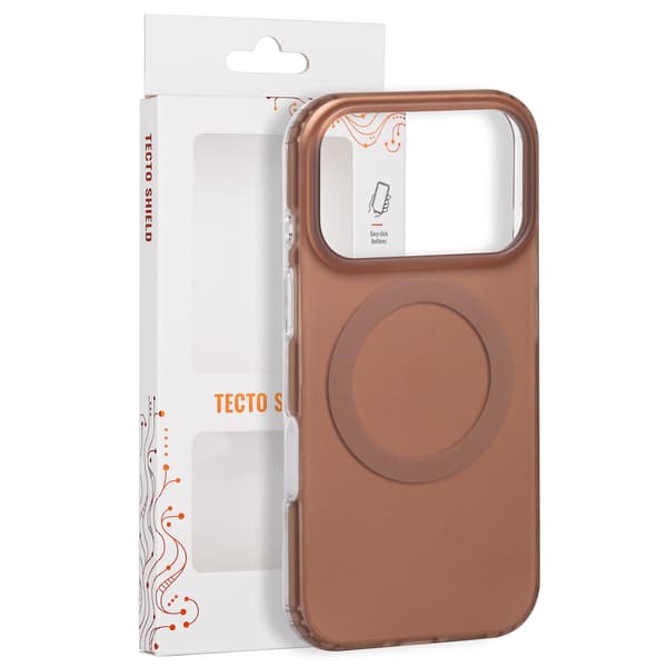 Tecto Shield Mistiq Mag skal för iPhone 17 Pro / 18 Pro brun