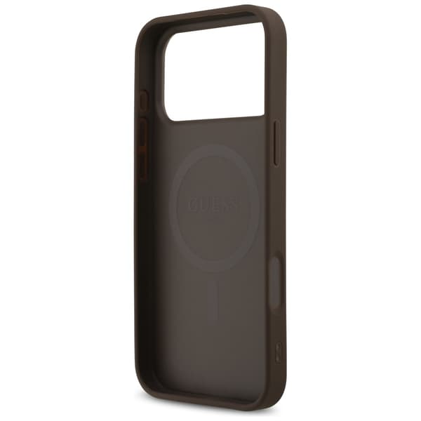 Guess 4G Printed Stripes MagSafe-skal för iPhone 17 Pro Max brun