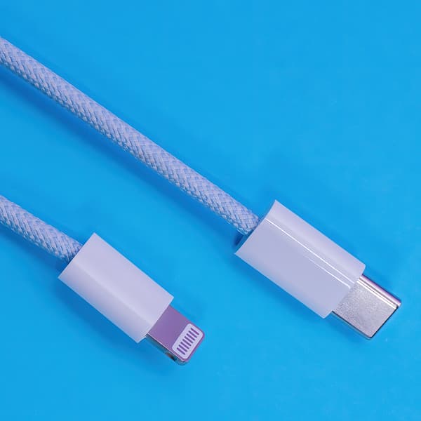 Maxlife MXUC-06 kabel USB-C - Lightning 1,0 m 20W blå nylon blå