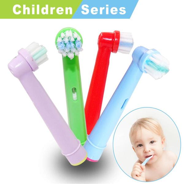 4 st Ersättning tandborstehuvuden för Oral-B, för barn