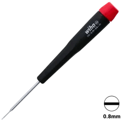 Precision Slotted Screwdriver 0.8mm x 40mm (26008) (Wiha)
