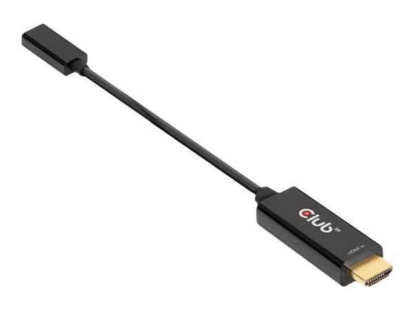 Club 3D CAC-1333 HDMI till USB-C adapterkabel svart svart