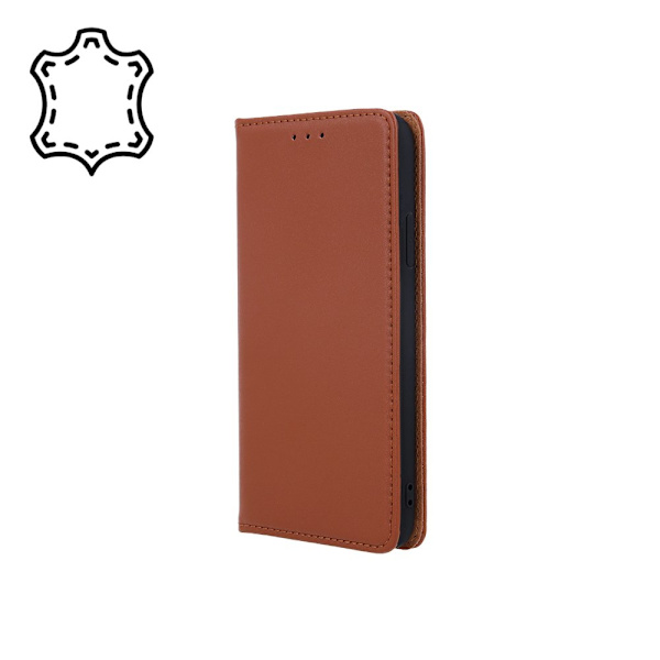 Ægte læder Smart Pro-etui til iPhone 16 brun brown